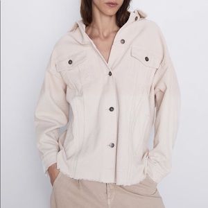 zara oversized corduroy jacket